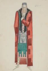 Desenho de figurino para King Lear