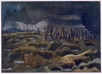 Nightfall, de British Artists at the Front, Continuation of The Western Front, Parte Três, Paul Nash