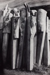 Totems", antigo estaleiro, porto de Rye