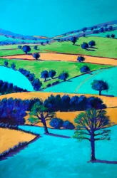 Cotswold Valley, 2024 (acrílico sobre cartão)
