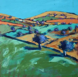 Farm Cornwall, 2021 (acrílico sobre cartão)