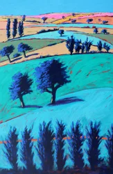 In The Valley #1, 2022 (acrílico sobre cartão)