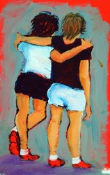 Pals, 2024 (acrílico sobre papel)