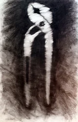 Canalizador, 2024 (carvão comprimido sobre papel)