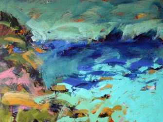 Priests Cove (acrílico a bordo)