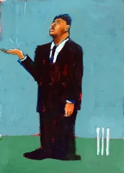 Chuva, 2024 (acrílico sobre papel)