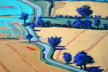 Rural Lane #1, 2022 (acrílico sobre cartão)