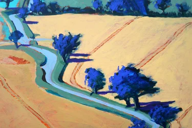 Rural Lane #2, 2022 (acrílico sobre cartão)