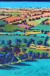 Teme Valley summer I (acrílico a bordo)