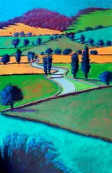 Towards Ledbury, 2024 (acrílico sobre cartão)