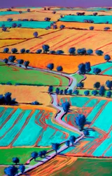 Towards Welland #3 (pormenor),2024 (acrílico sobre cartão)