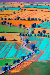 Towards Welland #5 (pormenor), 2024 (acrílico sobre cartão)