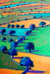 West Malvern #4 (pormenor), 2024 (acrílico sobre cartão)