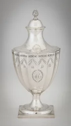 Urna de açúcar, c.1795 (prata)