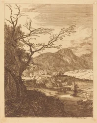 Capriccio com Castelo de Edimburgo e Arthur
