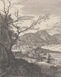 Capriccio com o Castelo de Edimburgo e a Sede do Arthur
