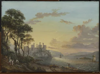 Vista do Castelo de Conway, País de Gales