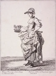 Nosegay e memorando vendedor de livros, Gritos de Londres, 1760