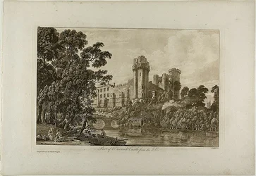Parte do Castelo de Warwick do sudeste, placa 4