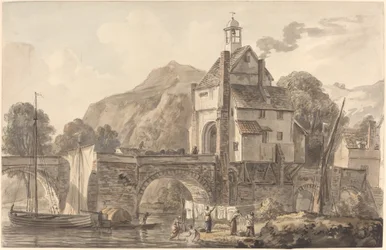 A ponte em Bridgnorth em Shropshire