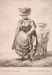 Dois vendedores de ostras, Gritos de Londres, 1760