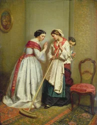 O curso do verdadeiro amor nunca é suave (óleo sobre painel)