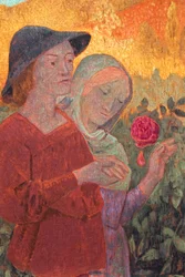 Mignonne, allons voir si la rose, pormenor, ca. 1910 (óleo sobre tela)