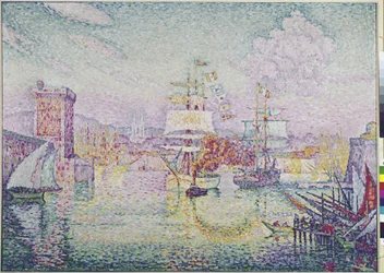 Entrada no porto de Marselha (óleo sobre tela
