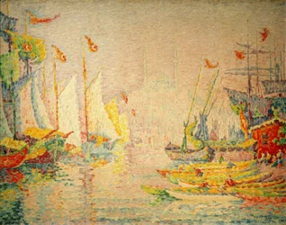Constantinopla, O Corno de Ouro - Pintura v. Chr. Paul Signac