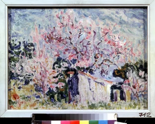 "Primavera na Provença" (Primavera na Provença) Pintura de Paul Signac (1863-1935) 1903 Museu Pushkin, Moscou