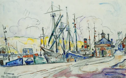 O porto de Fecamp; Le Port a Fecamp, 1930