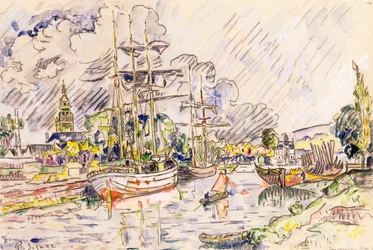 O porto de Landerneau, 1921