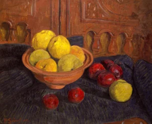P.Sérusier, Natureza morta com maçãs - Pintura, 1915