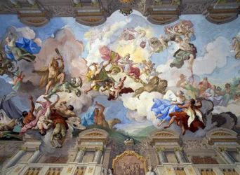 Decorações pintadas na Abadia de Melk (fresco)