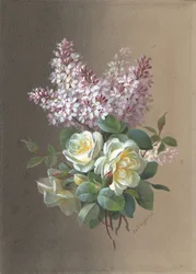 Flores: Rosas e lilases, final do século XIX e início do século XX.