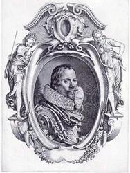 Auto-retrato, gravado por Simon de Passe (1595-1647) 1622 (gravura)