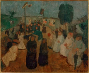Festa à noite em Worpswede