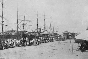 Os Quais de Santos, Santos Quayside, 1895