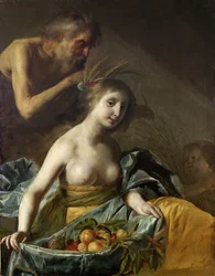 Vertumno e Pomona, meados do século XVII (óleo sobre tela)