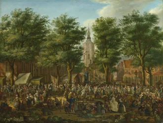 O Grote Markt em Haia, 1760