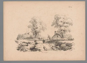 Paisagem com duas casas e duas figuras numa estrada
Estudos da paisagem por Paulus Lauters (título da série)
Nouvelle suite de 40 études de paysages par P. Lauters (título da série)