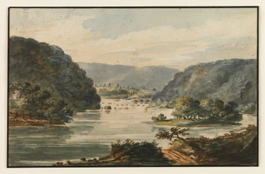 Uma vista do Potomac em Harpers Ferry