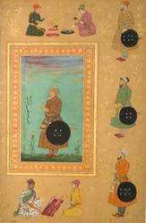 Retrato de Islam Khan Mashhadi, século XVII.
