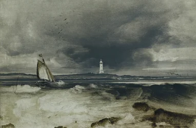 Farol (óleo no painel)