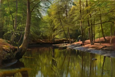 P.Mönsted, dia de verão no Waldbach