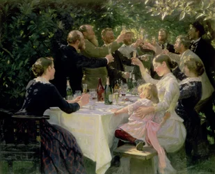 Quadril Hip Hurray! Festa dos Artistas em Skagen, 1888