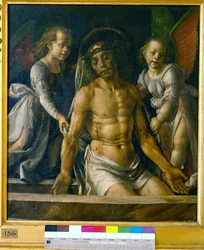 Cristo no túmulo entre dois anjos, c.1480