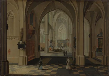Interior de uma Igreja Gótica Imaginária, Olhando para Leste