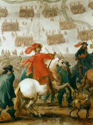 O marechal-de-campo Octavio Piccolomini, comandante das tropas imperiais durante a Guerra dos Trinta Anos ... (óleo sobre tela)