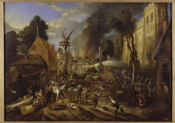 Conquista Espanhola de uma Aldeia Flamenga